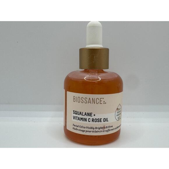 Biossance with Squalane Vitamin C and Rose Oil. 1 oz size\30 ml